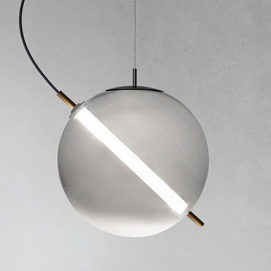 Modern Glass Globe Led Pendant Light For Stylish Kitchens