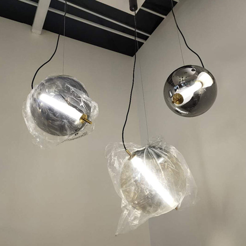 Modern Glass Globe Led Pendant Light For Stylish Kitchens