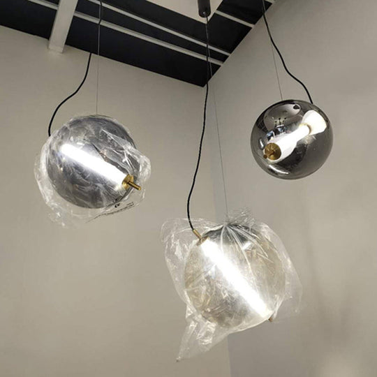 Modern Glass Globe Led Pendant Light For Stylish Kitchens