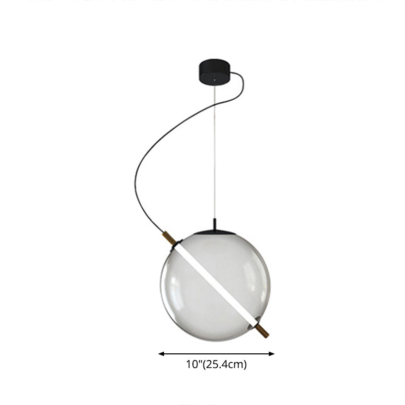 Modern Glass Globe Led Pendant Light For Stylish Kitchens