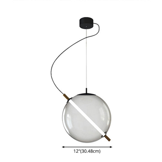 Modern Glass Globe Led Pendant Light For Stylish Kitchens