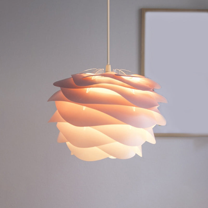 Modern Art Deco Pendant Light With Acrylic Pinecone Shade