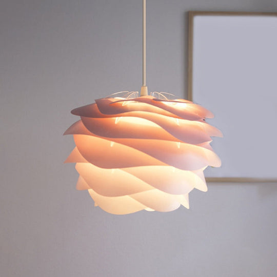 Modern Art Deco Pendant Light With Acrylic Pinecone Shade