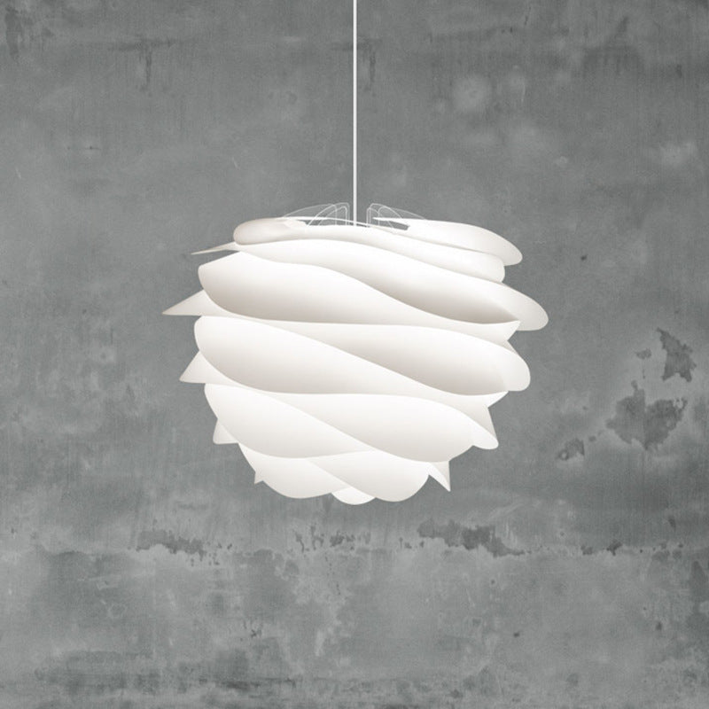 Modern Art Deco Pendant Light With Acrylic Pinecone Shade