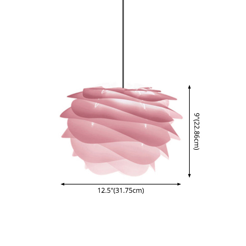 Modern Art Deco Pendant Light With Acrylic Pinecone Shade