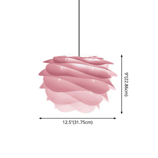 Modern Art Deco Pendant Light With Acrylic Pinecone Shade