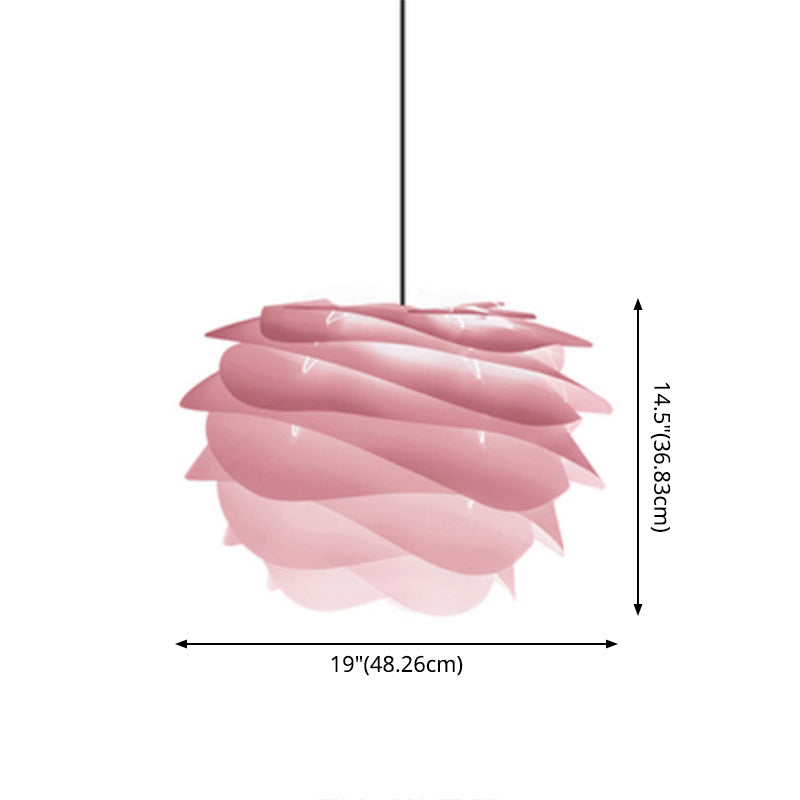 Modern Art Deco Pendant Light With Acrylic Pinecone Shade