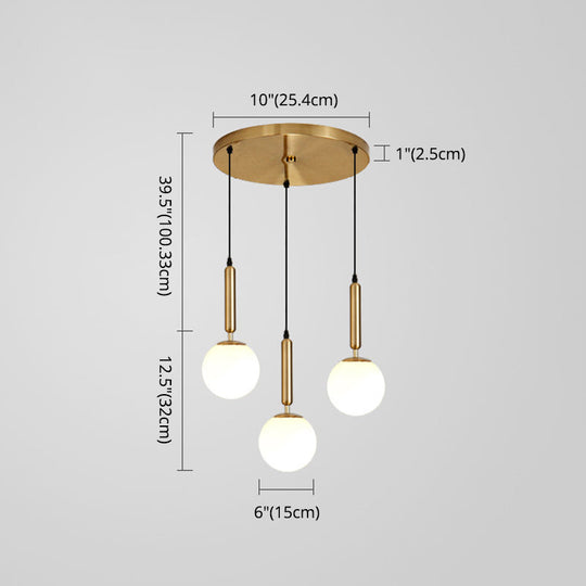 Minimalist Globe Pendant Light for Modern Living Rooms
