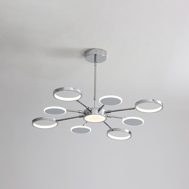 Elena - Modernist Metal Pendant Chandelier for Living Room