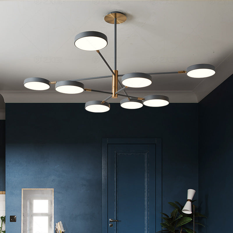 Carlotta - Round Round Ceiling Chandelier Ultra-Contemporary Metal Hanging Ceiling Lights for Living Room
