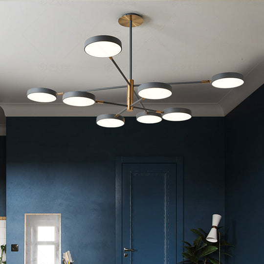 Carlotta - Round Round Ceiling Chandelier Ultra-Contemporary Metal Hanging Ceiling Lights for Living Room
