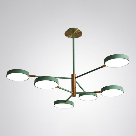 Carlotta - Round Round Ceiling Chandelier Ultra-Contemporary Metal Hanging Ceiling Lights for Living Room