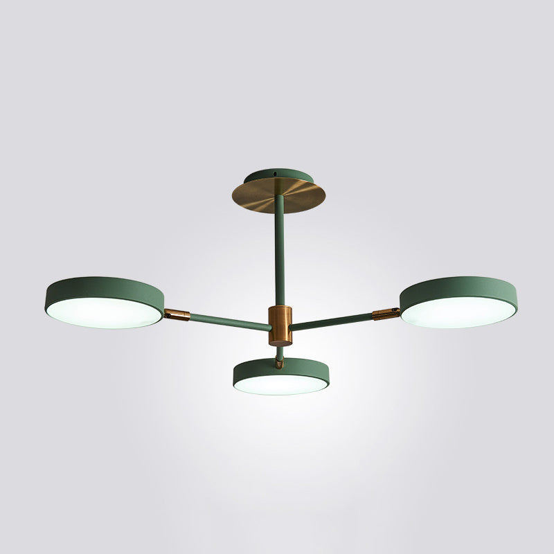 Carlotta - Round Ceiling Chandelier Ultra-Contemporary Metal Hanging Lights For Living Room 3 /