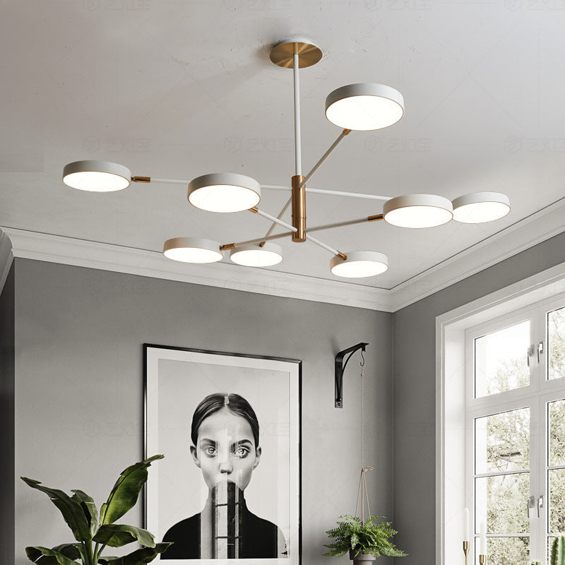 Carlotta - Round Ceiling Chandelier Ultra-Contemporary Metal Hanging Lights For Living Room