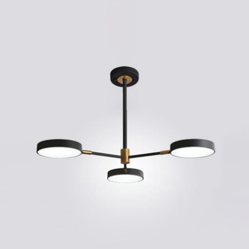 Carlotta - Round Ceiling Chandelier Ultra-Contemporary Metal Hanging Lights For Living Room 3 /