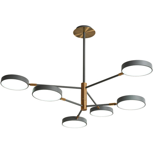 Carlotta - Round Round Ceiling Chandelier Ultra-Contemporary Metal Hanging Ceiling Lights for Living Room