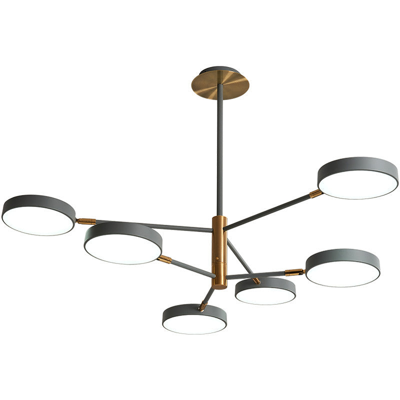 Carlotta - Round Ceiling Chandelier Ultra-Contemporary Metal Hanging Lights For Living Room