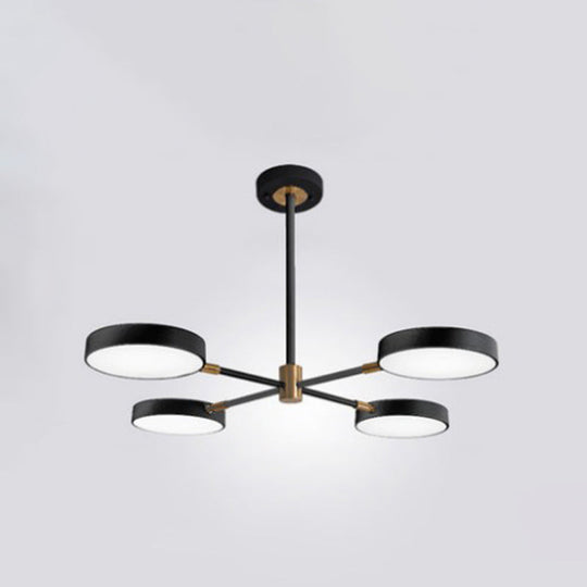Carlotta - Round Ceiling Chandelier Ultra-Contemporary Metal Hanging Lights For Living Room 4 /
