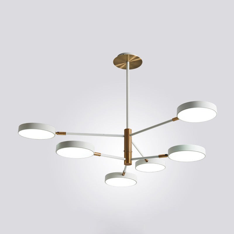 Carlotta - Round Ceiling Chandelier Ultra-Contemporary Metal Hanging Lights For Living Room 6 /