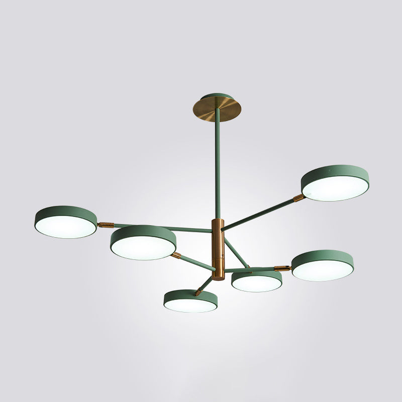 Carlotta - Round Ceiling Chandelier Ultra-Contemporary Metal Hanging Lights For Living Room 6 /