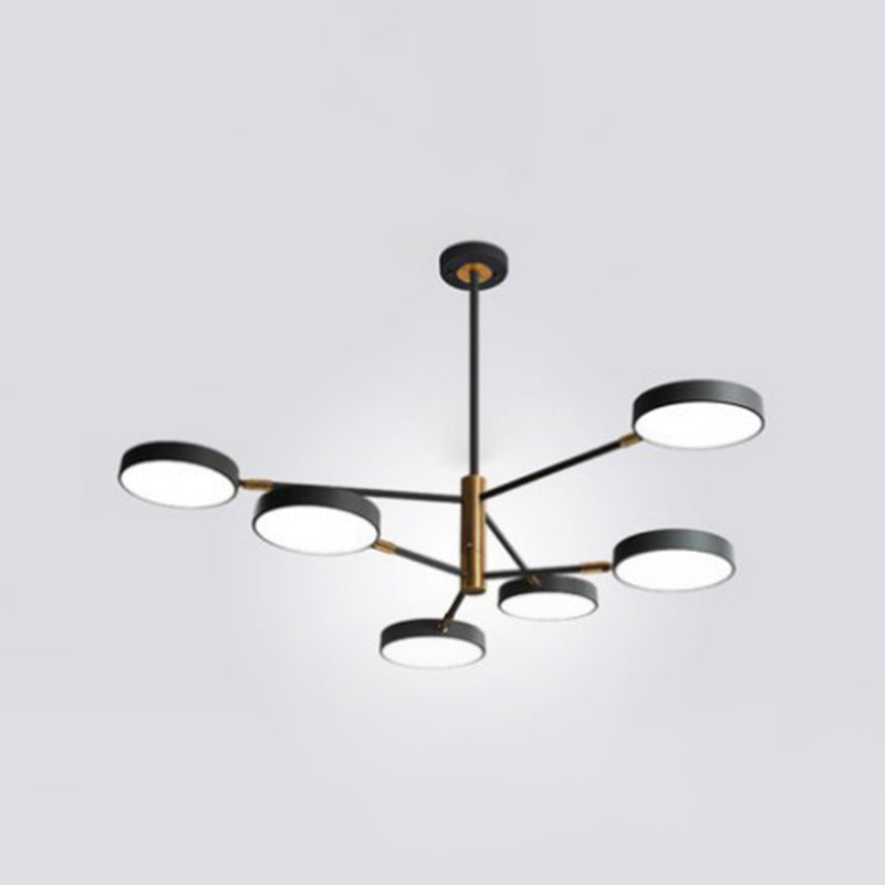 Carlotta - Round Round Ceiling Chandelier Ultra-Contemporary Metal Hanging Ceiling Lights for Living Room
