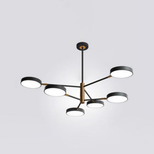 Carlotta - Round Round Ceiling Chandelier Ultra-Contemporary Metal Hanging Ceiling Lights for Living Room