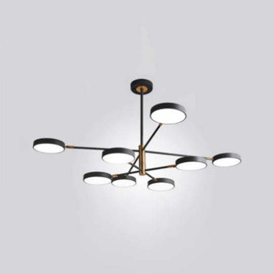 Carlotta - Round Round Ceiling Chandelier Ultra-Contemporary Metal Hanging Ceiling Lights for Living Room