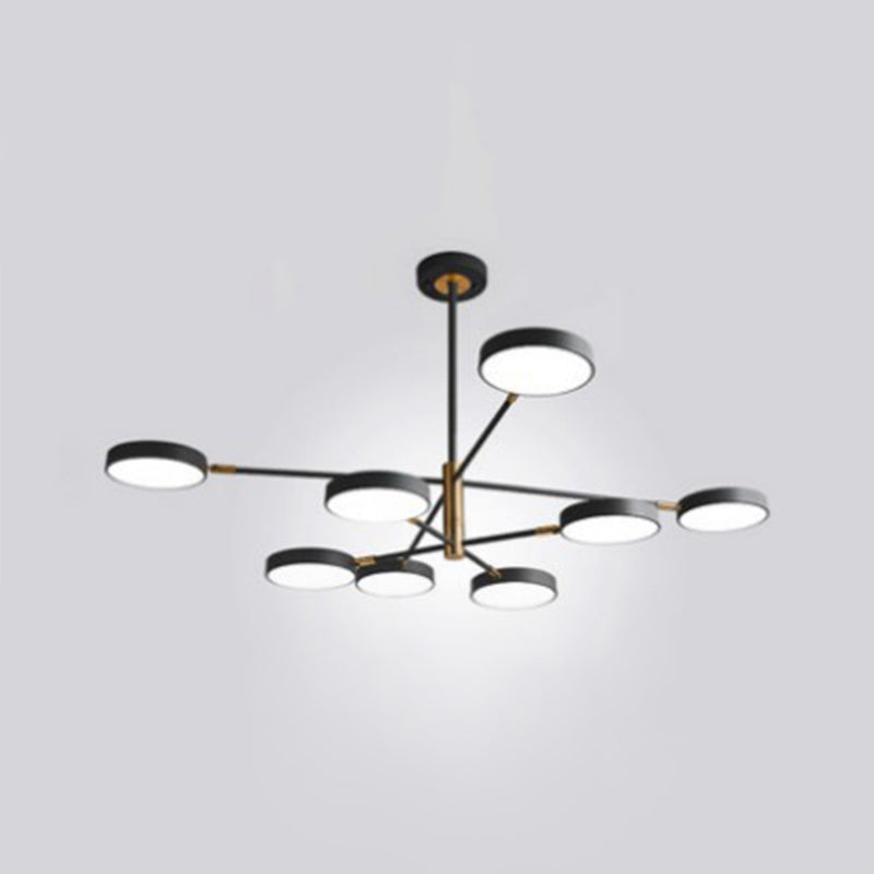 Carlotta - Round Ceiling Chandelier Ultra-Contemporary Metal Hanging Lights For Living Room 8 /