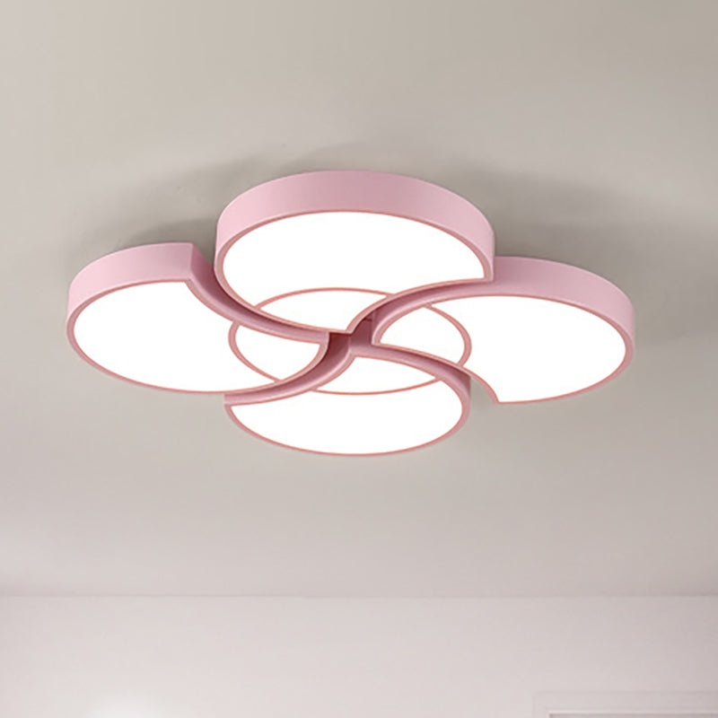 Blossom Girls Bedroom Ceiling Lamp - 4-Head LED Acrylic Mount Light