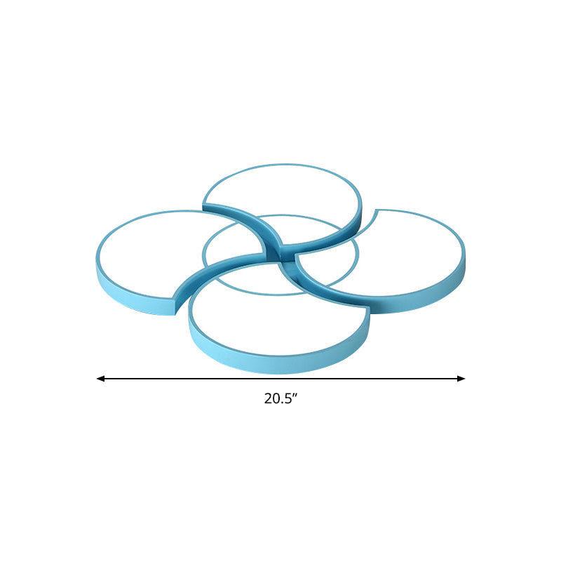 Blossom Girls Bedroom Ceiling Lamp - 4-Head LED Acrylic Mount Light