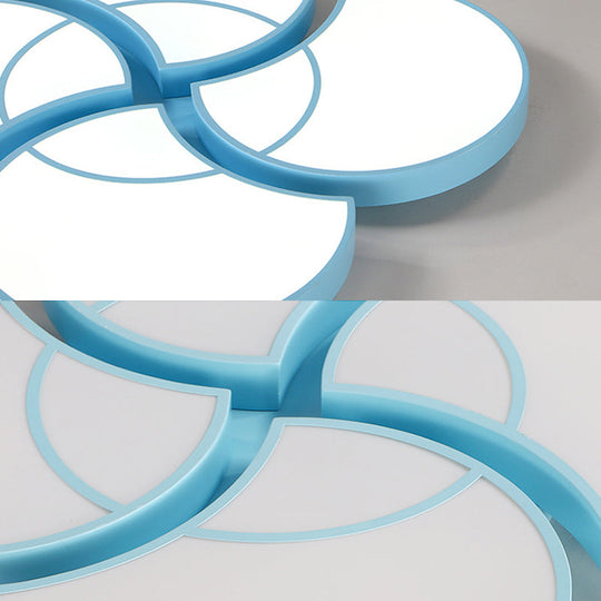 Blossom Girls Bedroom Ceiling Lamp - 4-Head LED Acrylic Mount Light