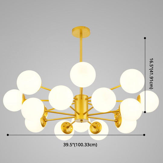 Contemporary Glass Chandelier Light For Living Room Ceiling