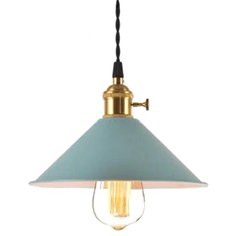 Nordic Industrial Macarons Pendant Light - Metal Colorful 1-Light Lighting