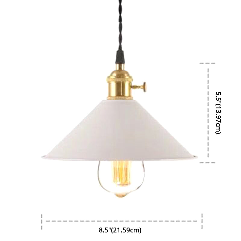 Nordic Industrial Macaron Pendant Light - Colorful Metal 1-Light Lighting