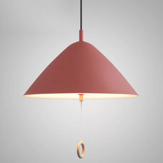Modern Macarons Tapered Pendant Light with Metal Finish - 1-Light Pendant Lighting
