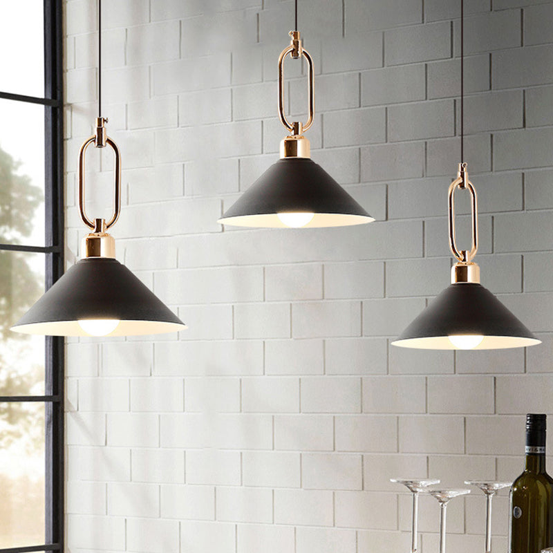 Modern Macarons Umbrella Pendant Light with Metal Ring - Stylish Metal Pendant Lighting
