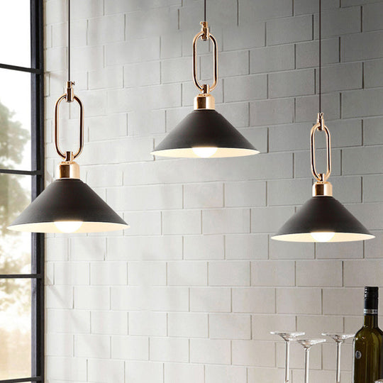 Modern Macarons Umbrella Pendant Light with Metal Ring - Stylish Metal Pendant Lighting