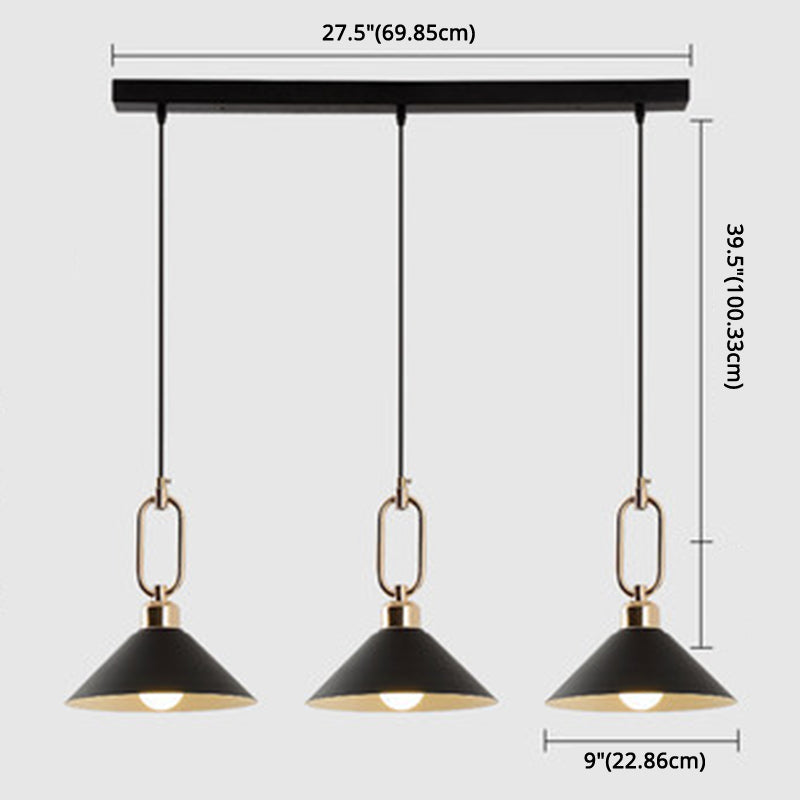 Modern Macarons Umbrella Pendant Light with Metal Ring - Stylish Metal Pendant Lighting