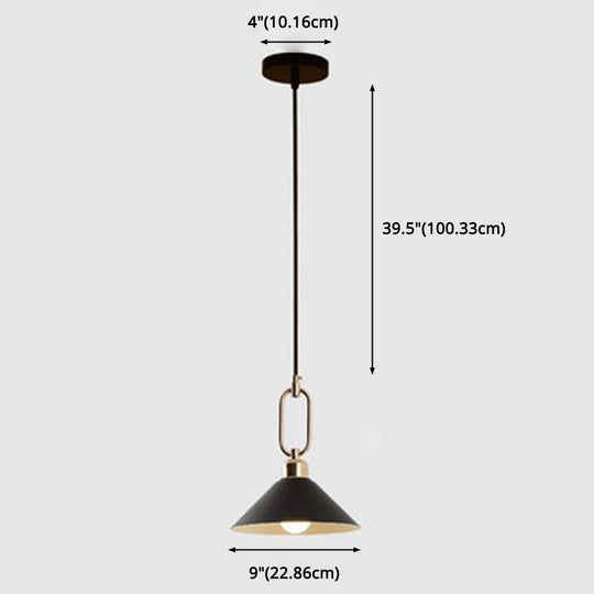 Modern Macarons Umbrella Pendant Light with Metal Ring - Stylish Metal Pendant Lighting
