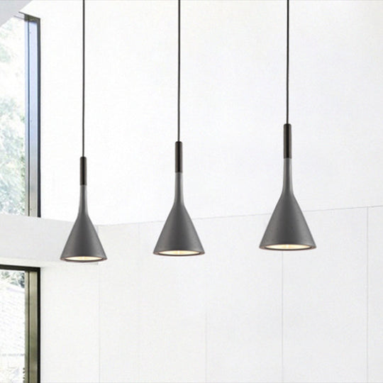 Nordic Modern Resin Tapered Hanging Light - Stylish 1-Light Restaurant Pendant Lamp