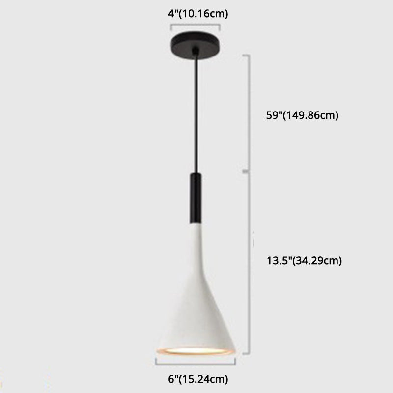 Nordic Modern Resin Tapered Hanging Light: Stylish 1-Light Pendant Lamp For Restaurants