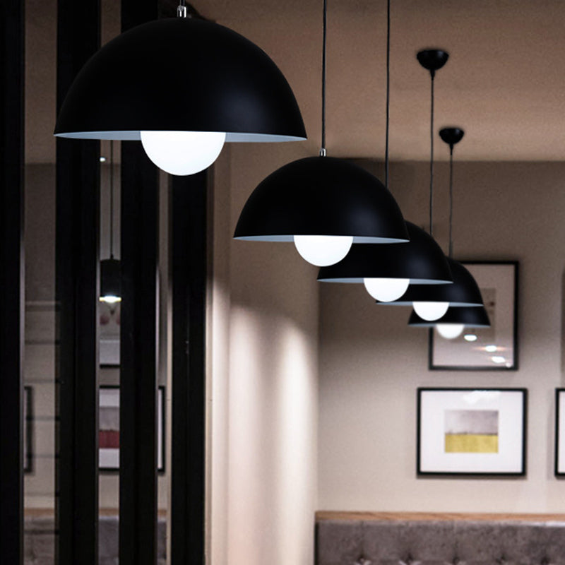 Dome Pendant Ceiling Light – Modern Metal Design with 1 Light – Ideal for Restaurant