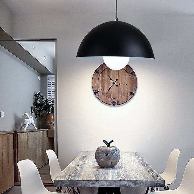 Dome Pendant Ceiling Light – Modern Metal Design with 1 Light – Ideal for Restaurant