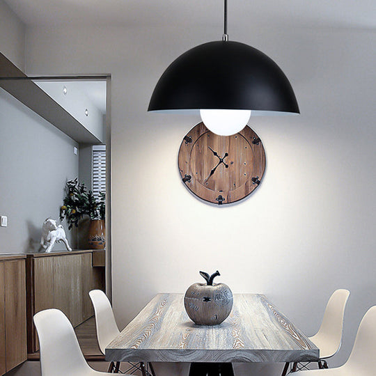 Dome Pendant Ceiling Light – Modern Metal Design with 1 Light – Ideal for Restaurant