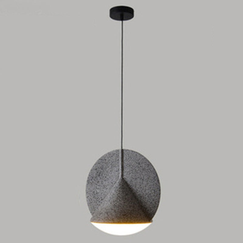 Nordic Modern 1-Light Round Shade Pendant Lamp for Living Room