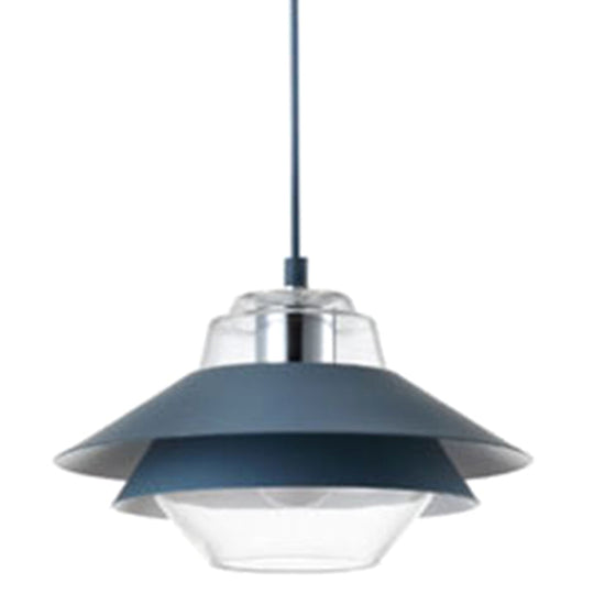 Nordic Style Metal Pendant Lamp with Layered Tiers and Concentric Shade Design