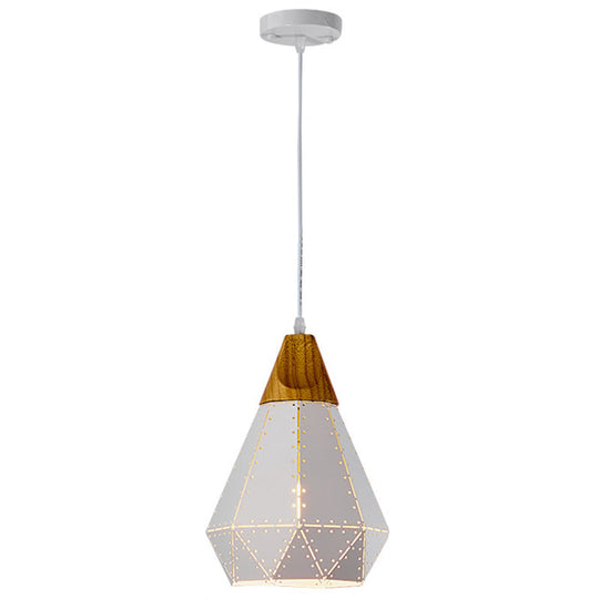 Diamond Drop Pendant Light for Modern Dining Rooms - Elegant 1-Light Ceiling Fixture