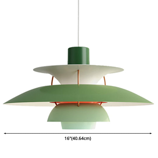 Metal Flying Saucer Hanging Light - Nordic Style 1-Light Pendant Lamp for Restaurants