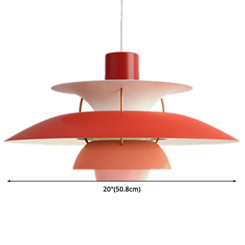 Metal Flying Saucer Hanging Light - Nordic Style 1-Light Pendant Lamp for Restaurants