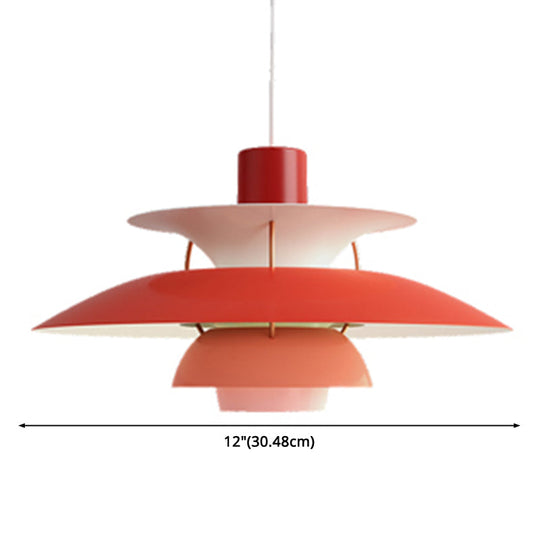 Metal Flying Saucer Hanging Light - Nordic Style 1-Light Pendant Lamp for Restaurants
